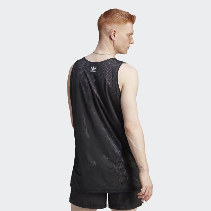 Adidas Tricou trifoil de baschet adicolor classics alb bărbați alb negru 2JBN6288