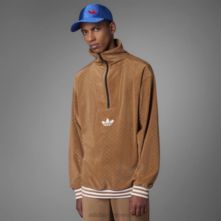 Adidas adicolor 70 funnel top velur maro desert bărbați desert maro 2JBN14762