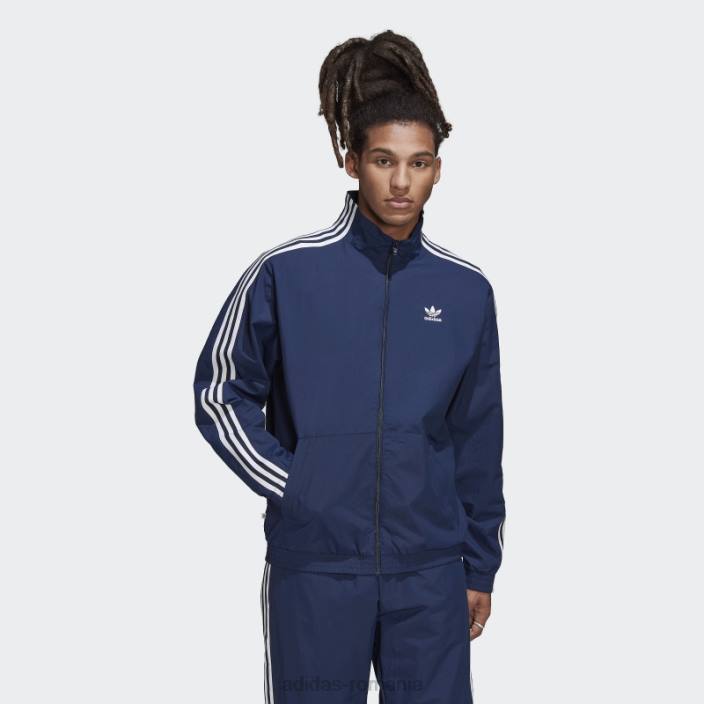 Adidas adicolor classics lock-up trefoil track top night indigo bărbați indigo de noapte 2JBN7303