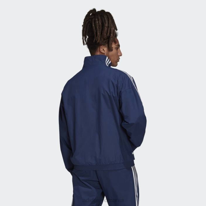 Adidas adicolor classics lock-up trefoil track top night indigo bărbați indigo de noapte 2JBN7303