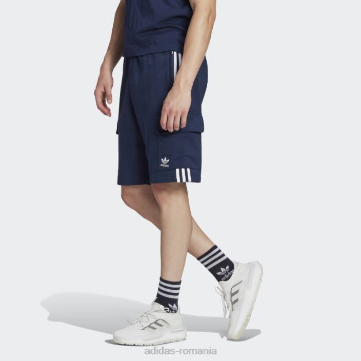 Adidas adicolor classics pantaloni scurți cargo cu 3 dungi noapte indigo adidas bărbați indigo de noapte 2JBN5868