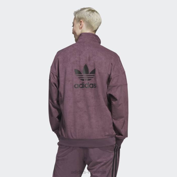 Adidas adicolor classics plush track top maroon bărbați maro 2JBN14749