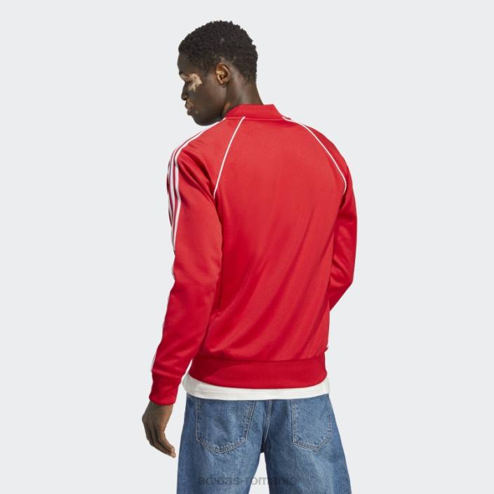 Adidas adicolor classics sst track top scarlet bărbați stacojiu 2JBN13220