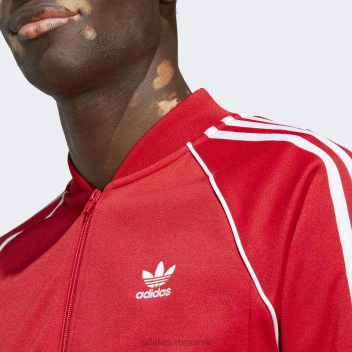 Adidas adicolor classics sst track top scarlet bărbați stacojiu 2JBN13220