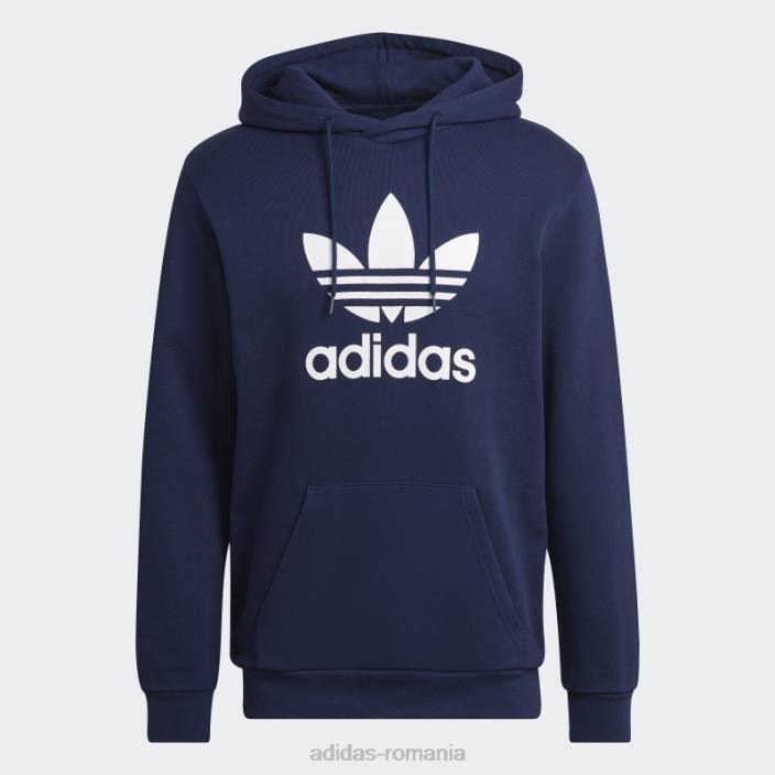 Adidas adicolor classics trefoil hoodie night indigo adidas bărbați indigo de noapte 2JBN6918