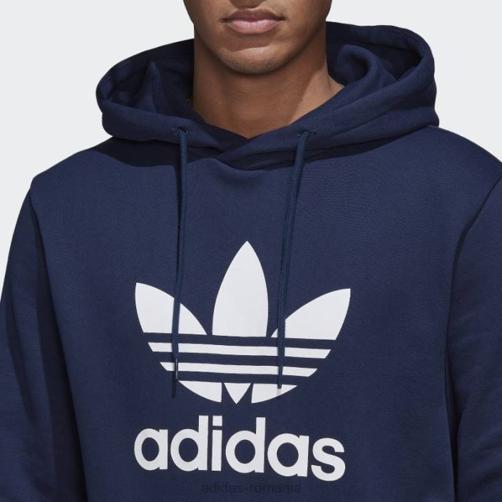 Adidas adicolor classics trefoil hoodie night indigo adidas bărbați indigo de noapte 2JBN6918