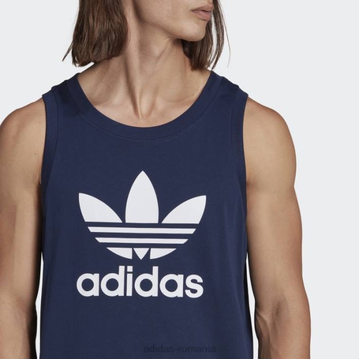 Adidas adicolor classics trefoil tank top night indigo bărbați indigo de noapte 2JBN6889