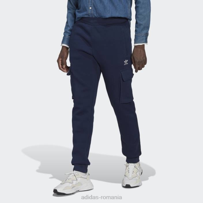 Adidas adicolor essentials trefoil cargo pants night indigo bărbați indigo de noapte 2JBN6667