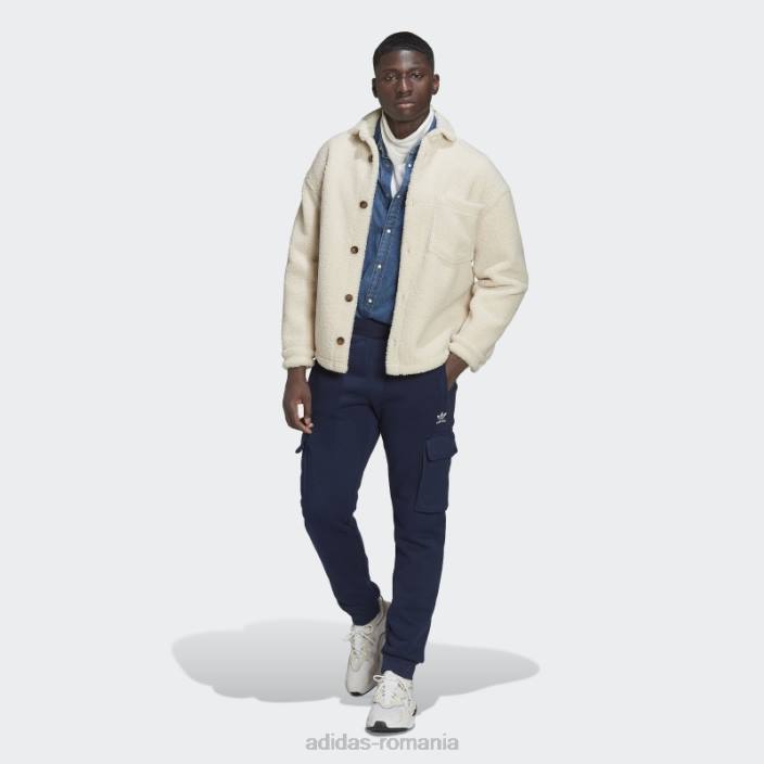 Adidas adicolor essentials trefoil cargo pants night indigo bărbați indigo de noapte 2JBN6667