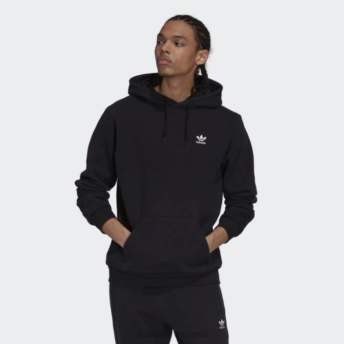 Adidas adicolor essentials trefoil hanorac negru bărbați negru 2JBN6314