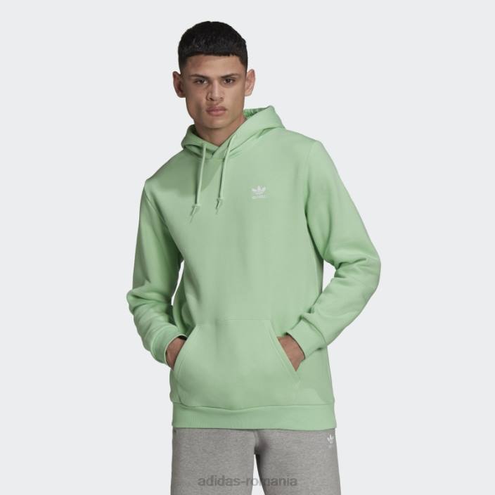 Adidas adicolor essentials trefoil hoodie glory mint bărbați mentă de glorie 2JBN7004