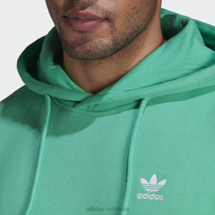 Adidas adicolor essentials trefoil hoodie hi-res green adidas bărbați verde de mare rezoluție 2JBN6996
