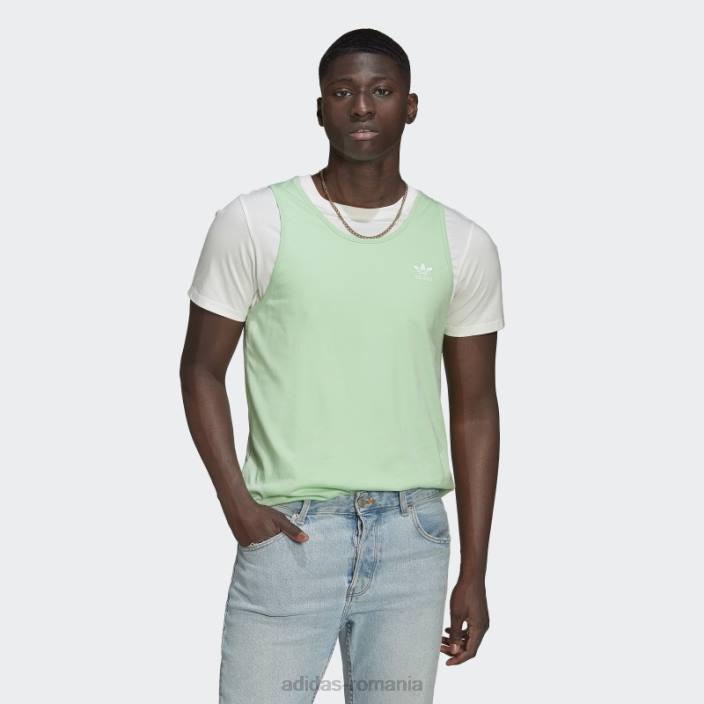 Adidas adicolor essentials trefoil tank top glory mint adidas bărbați mentă de glorie 2JBN6696
