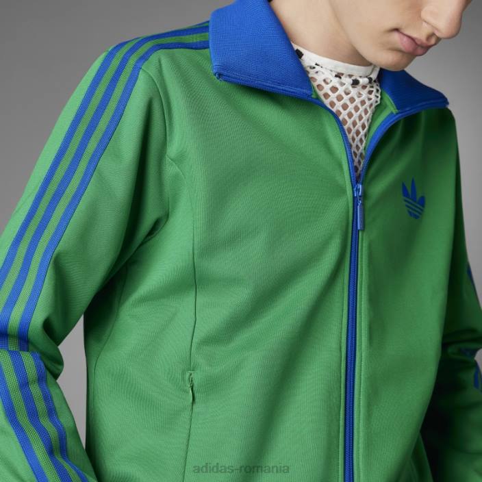Adidas adicolor heritage acum în dungi, bluză verde adidas bărbați verde 2JBN7074