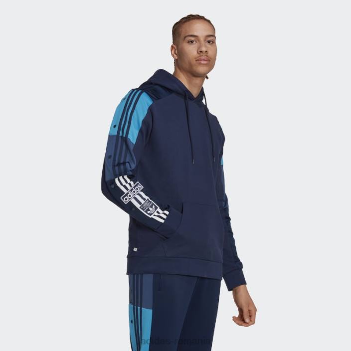Adidas adicolor hoodie night indigo bărbați indigo de noapte 2JBN14924