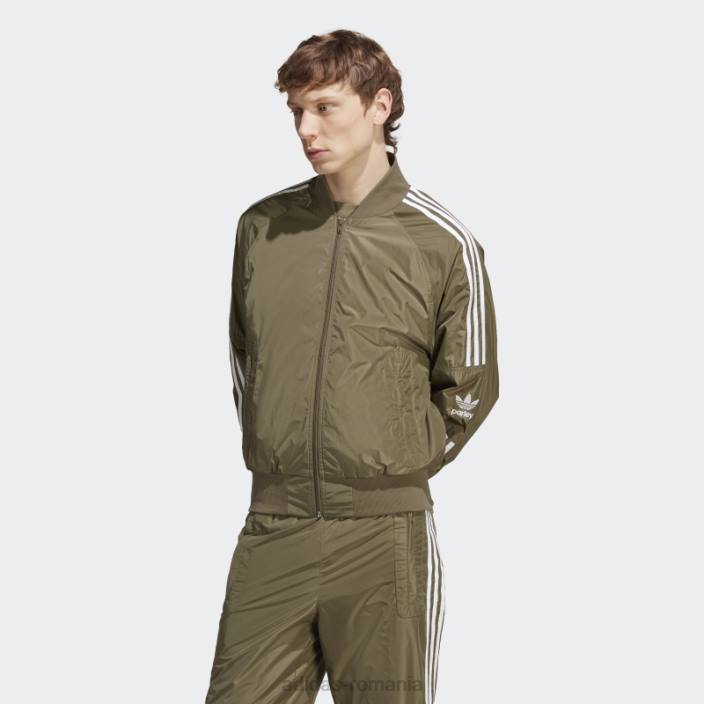 Adidas adicolor parley track top adidas bărbați măsline 2JBN14511