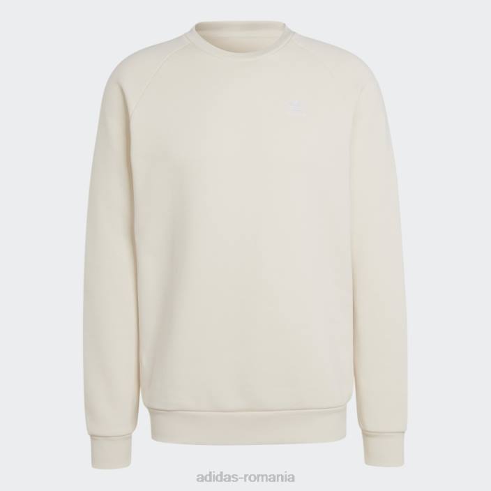 Adidas alb trefoil essentials hanorac cu gât roșu fierbinte bărbați alb 2JBN3633