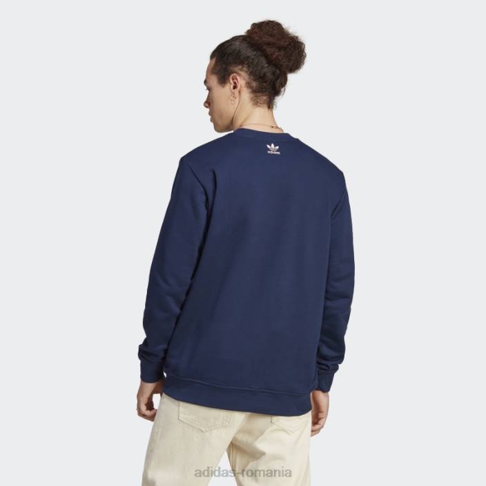 Adidas arhivă grafică hanorac pentru echipaj noapte indigo bărbați indigo de noapte 2JBN5227