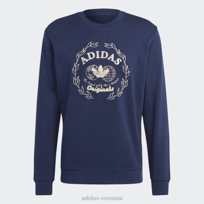 Adidas arhivă grafică hanorac pentru echipaj noapte indigo bărbați indigo de noapte 2JBN5227