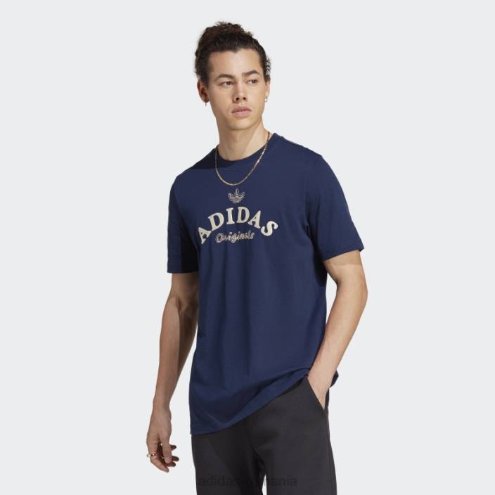 Adidas arhivă grafică tricou noapte indigo bărbați indigo de noapte 2JBN15211