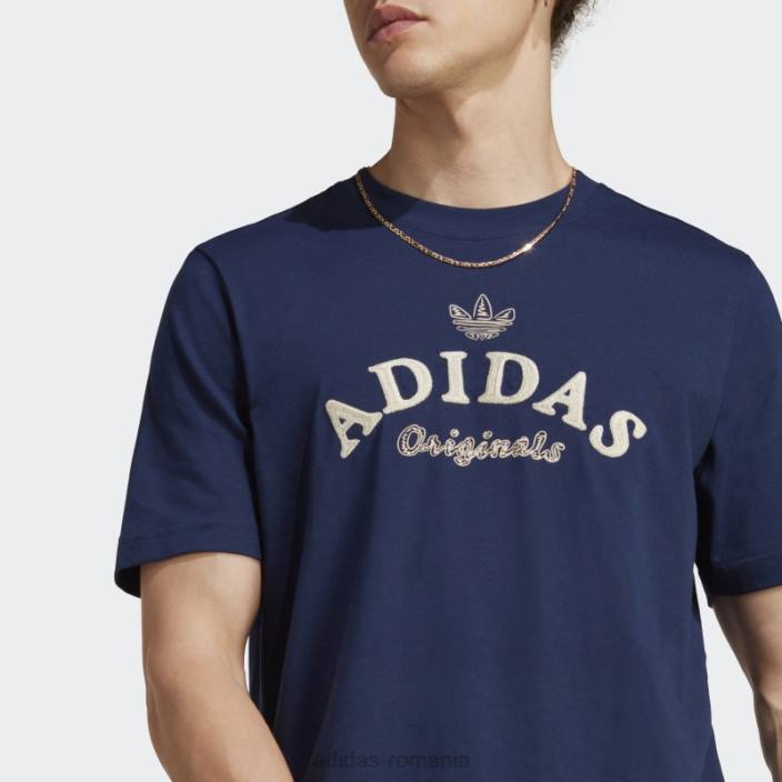 Adidas arhivă grafică tricou noapte indigo bărbați indigo de noapte 2JBN15211