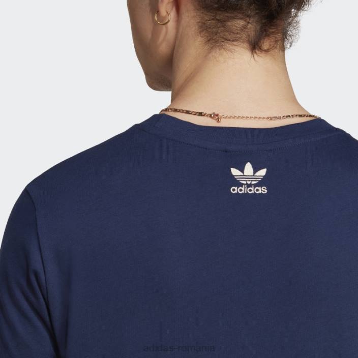 Adidas arhivă grafică tricou noapte indigo bărbați indigo de noapte 2JBN15211