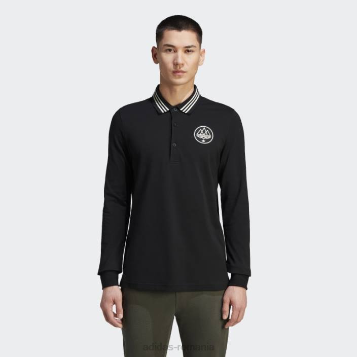 Adidas black chetcuti polo fashion bărbați negru 2JBN6814