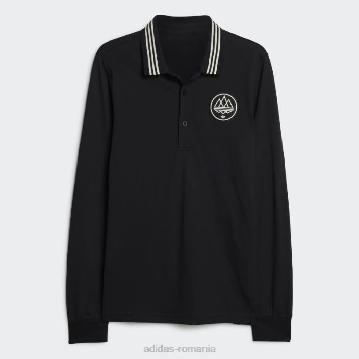 Adidas black chetcuti polo fashion bărbați negru 2JBN6814