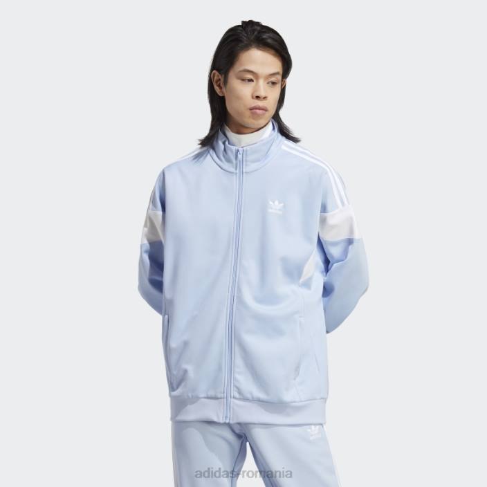Adidas blue Dawn adicolor classics cut line jachetă de sport bărbați zori albastre 2JBN6689