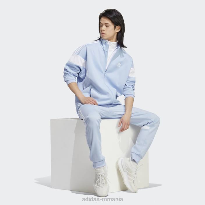 Adidas blue Dawn adicolor classics cut line jachetă de sport bărbați zori albastre 2JBN6689