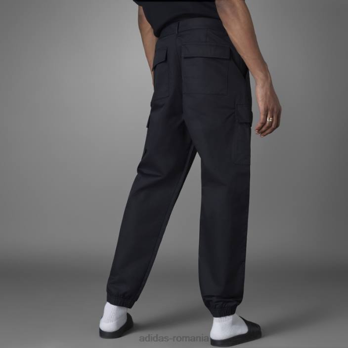 Adidas blue version essentials pantaloni cargo negri bărbați negru 2JBN5773