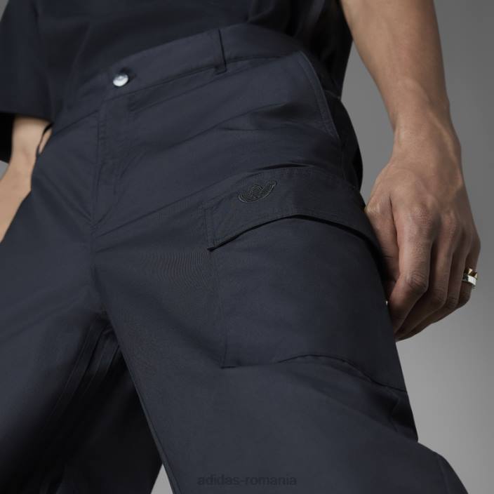Adidas blue version essentials pantaloni cargo negri bărbați negru 2JBN5773
