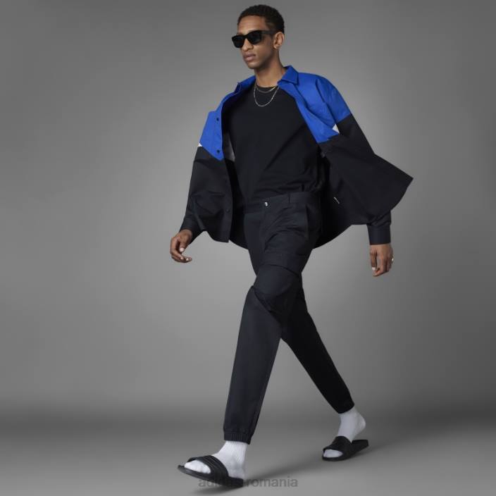 Adidas blue version essentials pantaloni cargo negri bărbați negru 2JBN5773