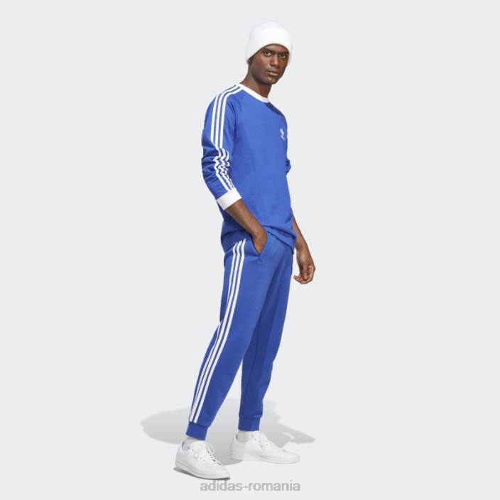 Adidas blur adicolor classics cu mânecă lungă cu 3 dungi bărbați albastru 2JBN15197