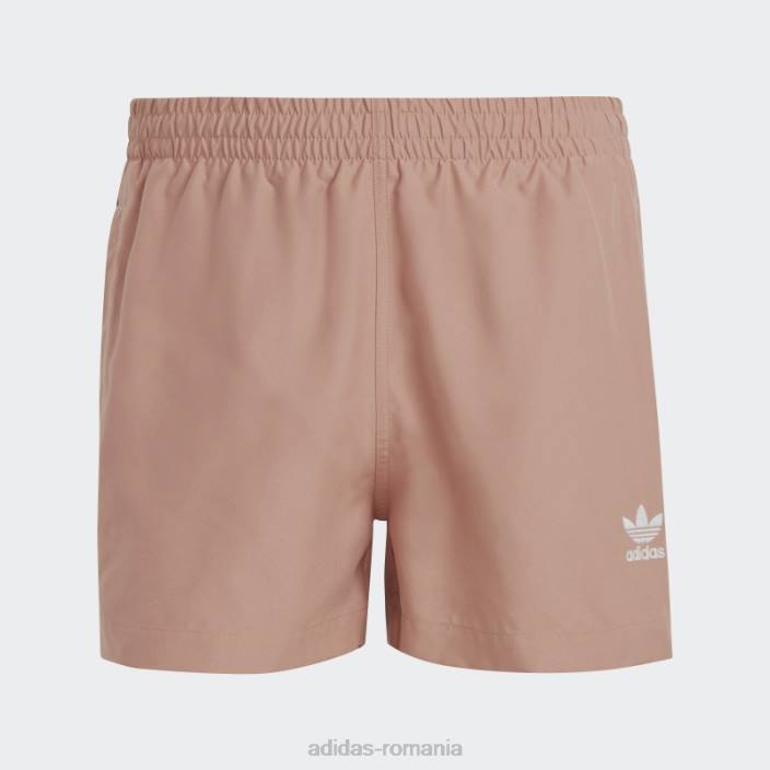 Adidas clay originals adicolor 3 dungi pantaloni scurți de baie de lungime scurtă adidas bărbați lut/alb 2JBN14499