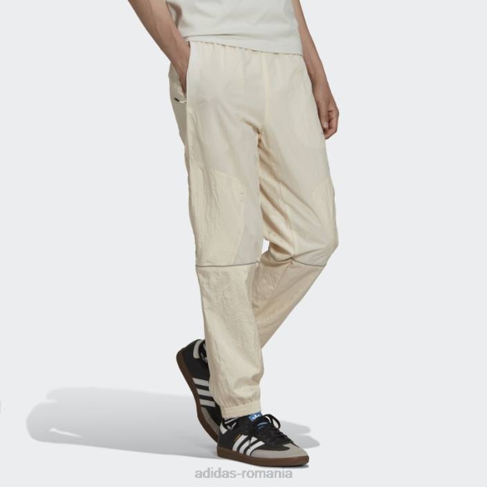 Adidas dezvăluie amestecul de materiale pantaloni de sport alb adidas bărbați alb 2JBN1260