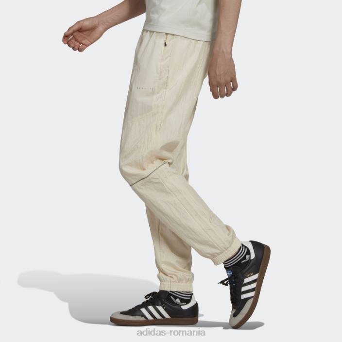 Adidas dezvăluie amestecul de materiale pantaloni de trening alb adidas bărbați alb 2JBN15018