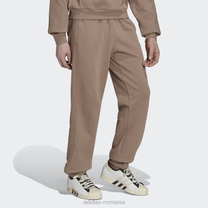 Adidas dezvăluie elementele esențiale pantaloni de jogging maro cretos bărbați maro cretos 2JBN14630