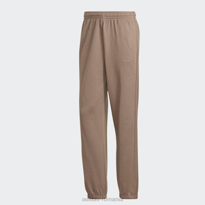 Adidas dezvăluie elementele esențiale pantaloni de jogging maro cretos bărbați maro cretos 2JBN14630