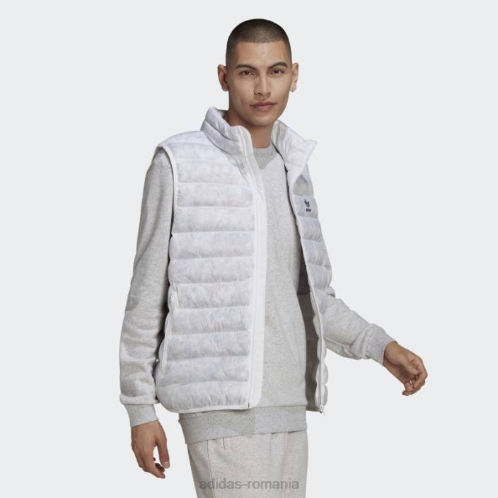 Adidas esențiale albe+ realizate cu vestă natură bărbați alb 2JBN14711