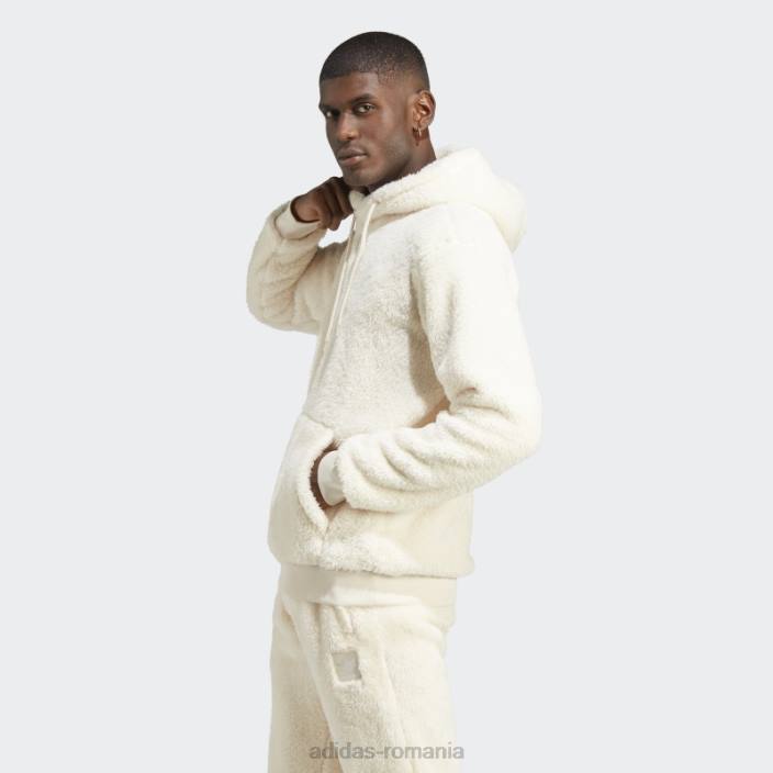 Adidas essentials+ hanorac pufos din fleece alb adidas bărbați alb 2JBN5508