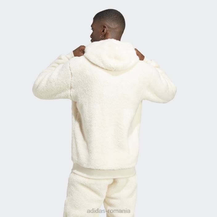 Adidas essentials+ hanorac pufos din fleece alb adidas bărbați alb 2JBN5508