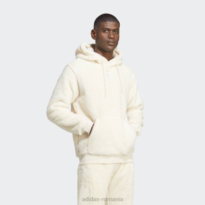 Adidas essentials+ hanorac pufos din fleece alb adidas bărbați alb 2JBN5508