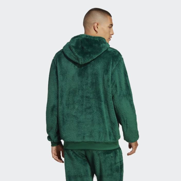 Adidas essentials+ hanorac pufos din lână verde închis bărbați verde inchis 2JBN5336