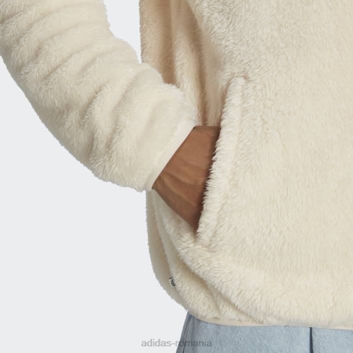 Adidas essentials+ jachetă de sport pufoasă, albă bărbați alb 2JBN5192