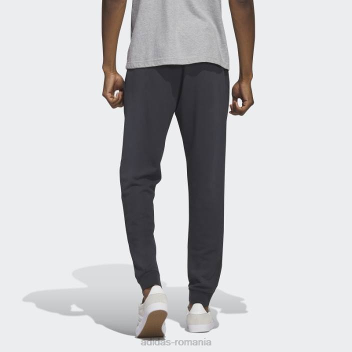 Adidas essentials+ pantaloni de trening colorati negri adidas bărbați negru 2JBN1662