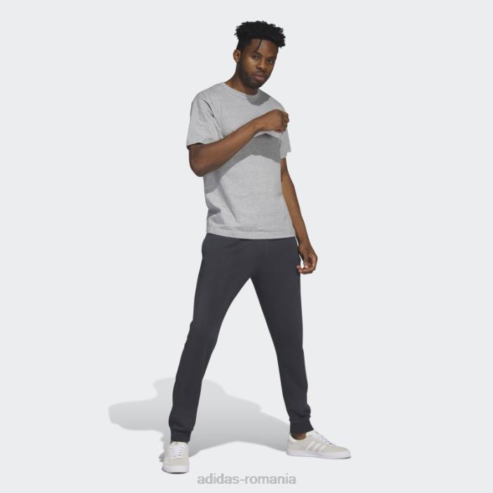 Adidas essentials+ pantaloni de trening colorati negri adidas bărbați negru 2JBN1662