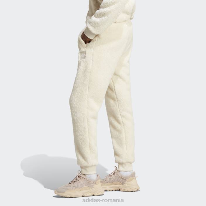 Adidas essentials+ pantaloni pufosi din fleece alb adidas bărbați alb 2JBN5268