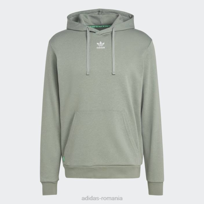 Adidas essentials+ realizat cu hanorac din cânepă verde argintiu adidas bărbați verde argintiu 2JBN14532