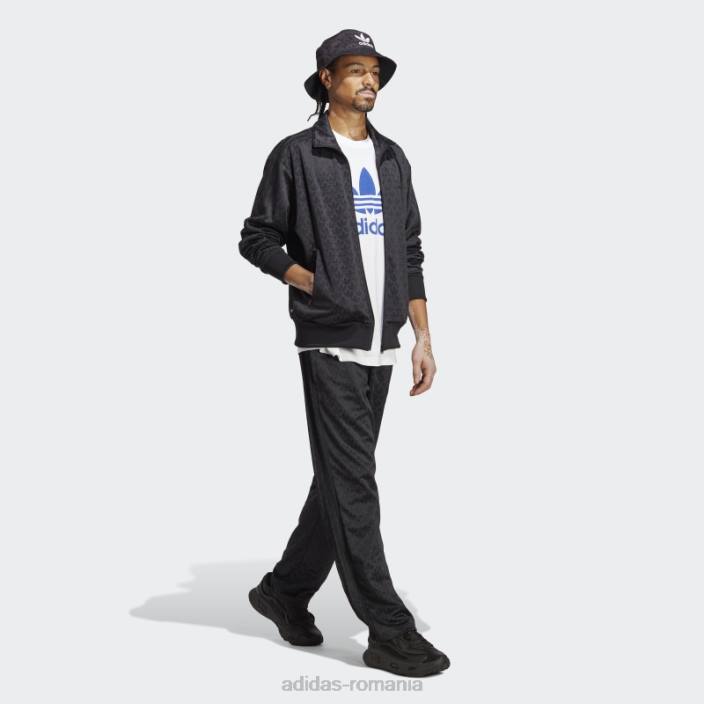 Adidas grafică monogram track top negru bărbați negru 2JBN13213